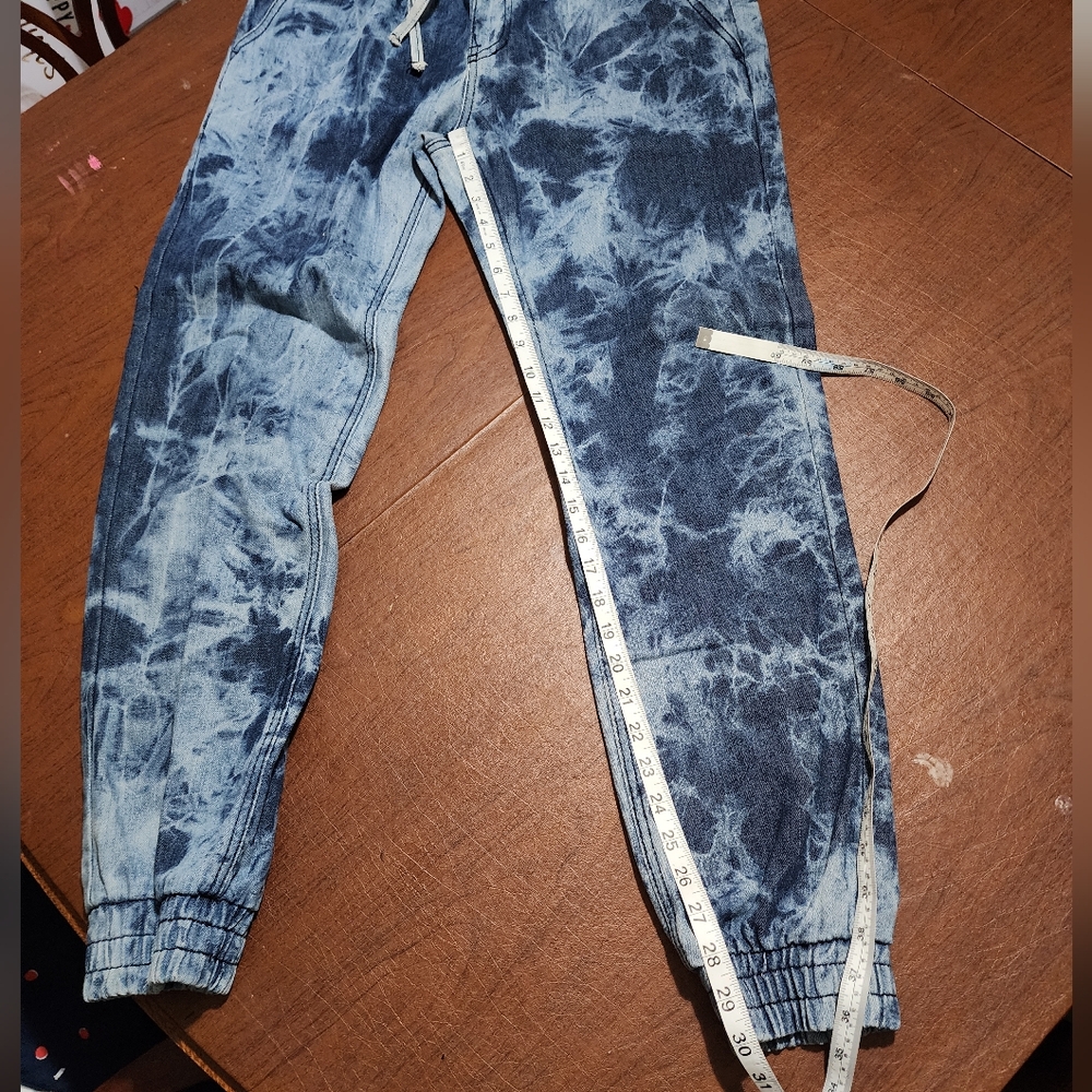 Blue Tie-Dye Jogger Pants - Picture 2 of 9